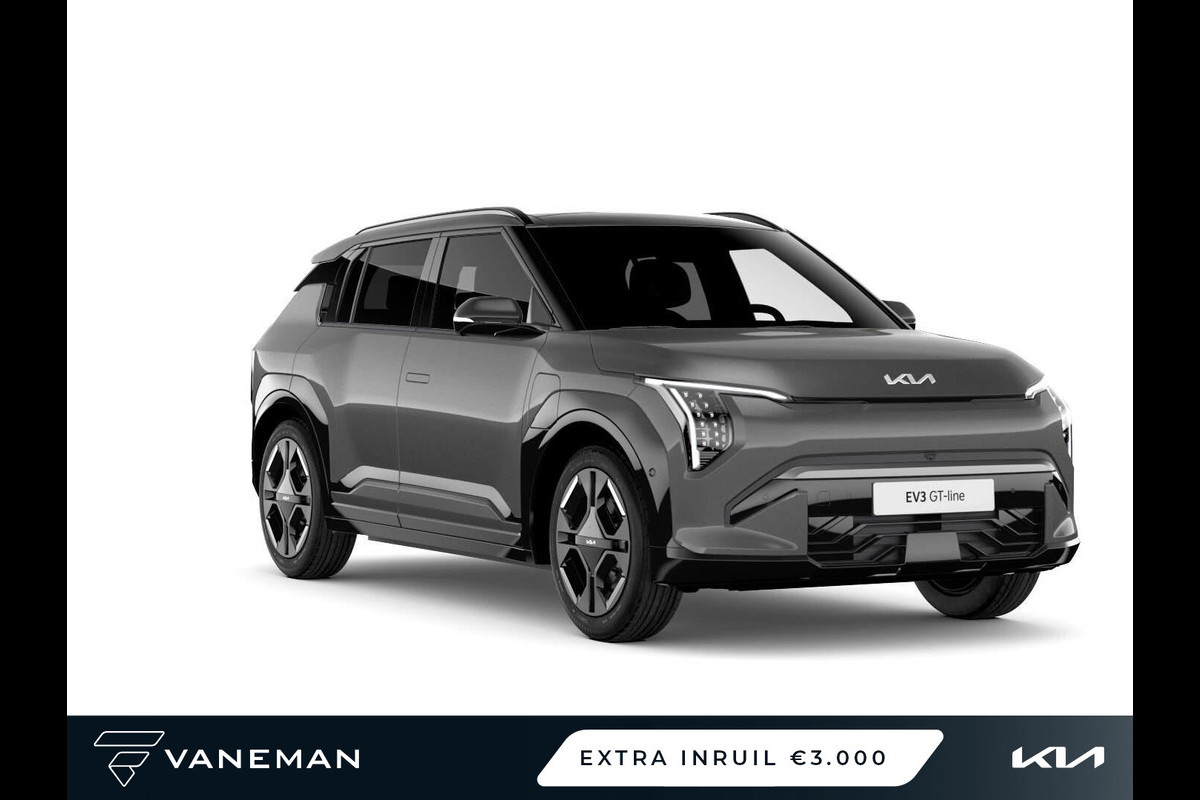 Kia EV3 GT-Line 81.4 kWh Elektrisch glazen schuif-/kanteldak l Apple Carplay/Android Auto Kia EV3 GT-Line 81.4 kWh Elektrisch glazen schuif-/kanteldak l Apple Carplay/Android Auto