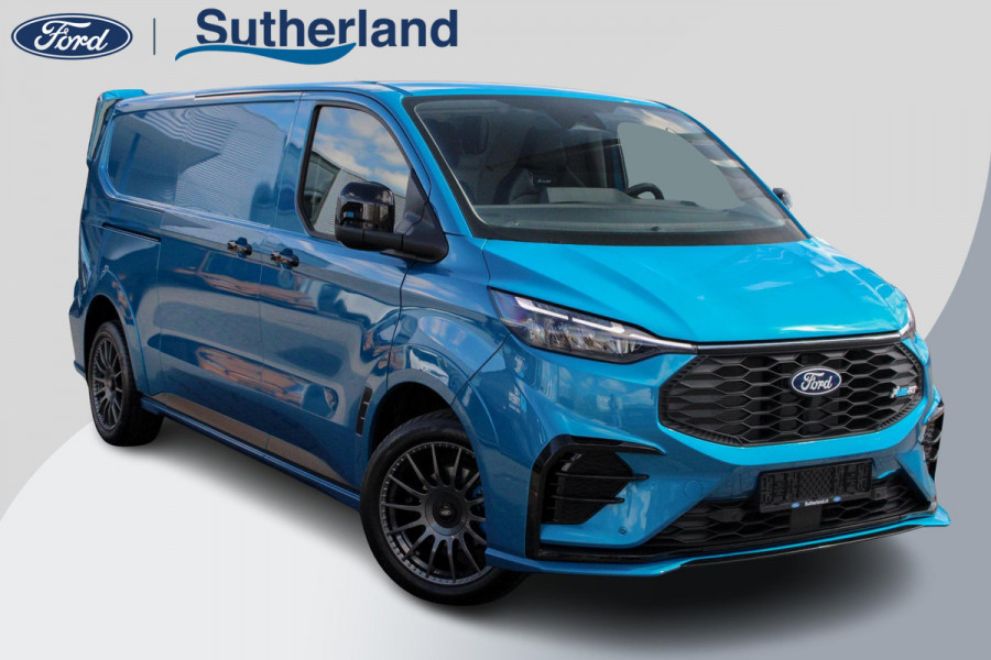Ford Transit Custom 320 2.0 TDCI L2H1 MS-RT AWD Digital Aqua Blue | Dubbele zijschuifdeur | Inklapbare trekhaak | Navigatie systeem | Centrale dubbele vergrendeling | AGM accu | Handmatige regeneratie roetfilter | Centrale dubbele vergrendeling |  Wis/was achter | Vehicle Integration System