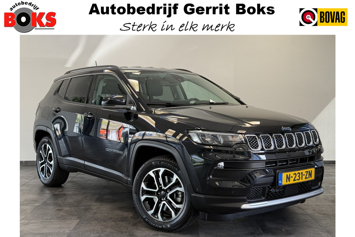 Jeep Compass 4xe 190 Plug-in Hybrid Electric Limited Lease Ed. Navigatie Stoel/Stuur verwarming trekhaak lane assist Jeep Compass 4xe 190 Plug-in Hybrid Electric Limited Lease Ed. Navigatie Stoel/Stuur verwarming trekhaak lane assist