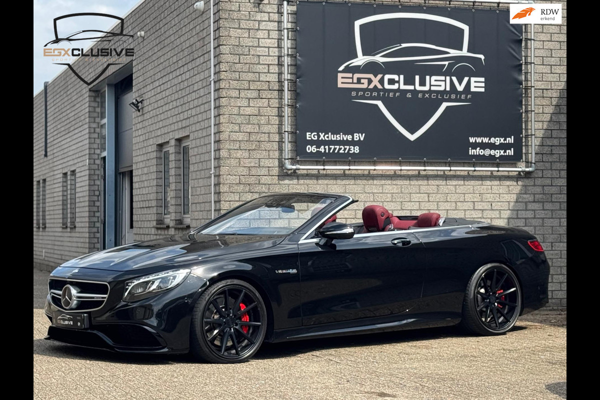 Mercedes-Benz S-Klasse Cabrio AMG 63 4Matic Nightvision/Luchtvering/Headup/Burmester/Stoelkoeling/Verwarming Mercedes-Benz S-Klasse Cabrio AMG 63 4Matic Nightvision/Luchtvering/Headup/Burmester/Stoelkoeling/Verwarming