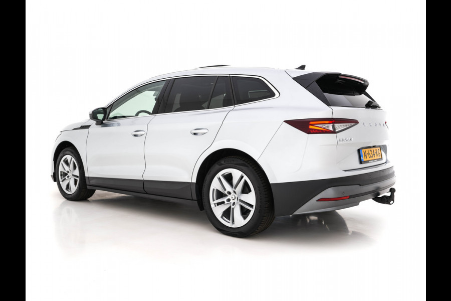Škoda ENYAQ iV 80 [ 3-Fase ] (INCL-BTW) *PANO | FULL-LEATHER | ADAPT.CRUISE | HEAD-UP | MEMORY-PACK | FULL-LED | DIGI-COCKPIT | BLIND-SPOT | NAVI-FULLMAP | KEYLESS | CAMERA | SPORT-SEATS | KEYLESS | AMBIENT-LIGHT