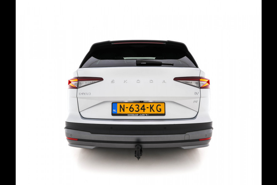 Škoda ENYAQ iV 80 [ 3-Fase ] (INCL-BTW) *PANO | FULL-LEATHER | ADAPT.CRUISE | HEAD-UP | MEMORY-PACK | FULL-LED | DIGI-COCKPIT | BLIND-SPOT | NAVI-FULLMAP | KEYLESS | CAMERA | SPORT-SEATS | KEYLESS | AMBIENT-LIGHT