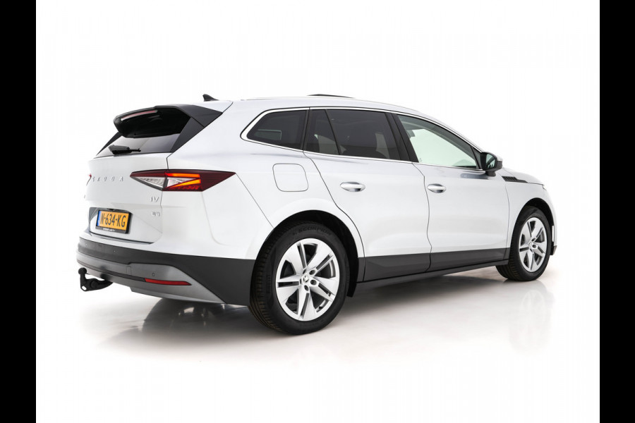 Škoda ENYAQ iV 80 [ 3-Fase ] (INCL-BTW) *PANO | FULL-LEATHER | ADAPT.CRUISE | HEAD-UP | MEMORY-PACK | FULL-LED | DIGI-COCKPIT | BLIND-SPOT | NAVI-FULLMAP | KEYLESS | CAMERA | SPORT-SEATS | KEYLESS | AMBIENT-LIGHT