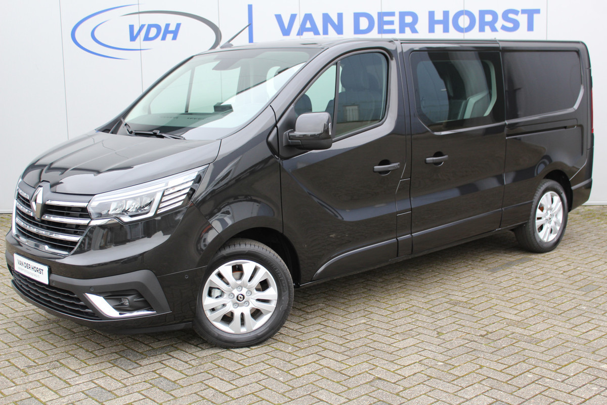 Renault Trafic 2.0-170pk dCi T29 L2H1 Luxe dubbele cabine AUTOMAAT. Luxe Renault Trafic dubbele cabine. Airco, navigatie, telefoonvoorb., metallic lak, LM wielen, schuifdeur li.+re., armsteunen li.+re voor, Isofix etc, etc