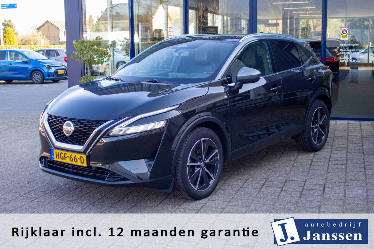 Nissan QASHQAI 1.3 MHEV Business Premium |Prijs rijklaar incl 12 mnd garantie| Panodak Elek Klep 360 Camera Lmv 19" HUD Navi Nissan QASHQAI 1.3 MHEV Business Premium |Prijs rijklaar incl 12 mnd garantie| Panodak Elek Klep 360 Camera Lmv 19" HUD Navi