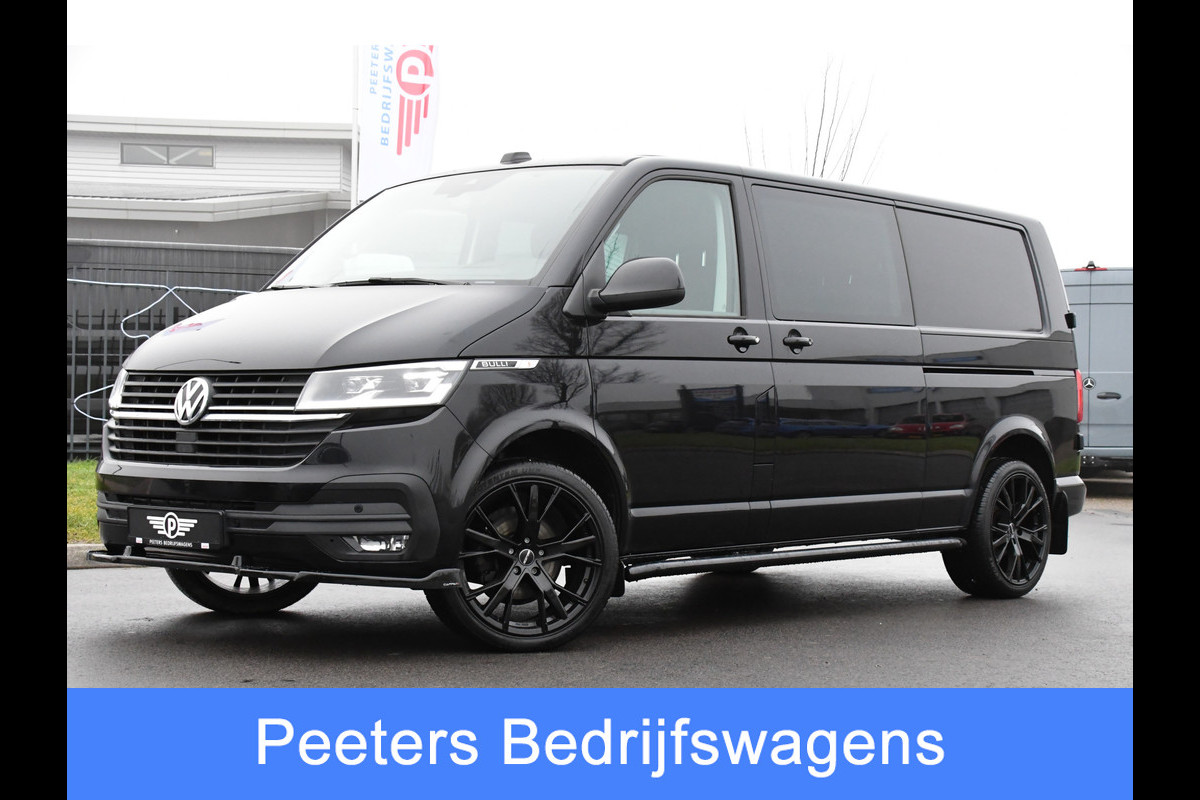 Volkswagen Transporter 2.0 TDI L2H1 32 DC Bulli Black Edition Virtual, Adaptieve Cruise, LED, Camera, Carplay, Automaat, 150PK, Multimedia, UNIEK!