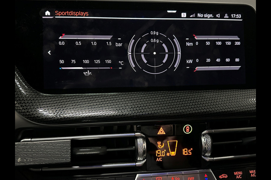 BMW 1-serie M-Sport Plus 50 Jahre | Live Cockpit Pro | Headup | Navi Prof. | Stoelverw. | H-Leder | Camera | Crystal Pook |  Ambiente Led | Carplay | 19" | Lane Assist | Pr. Glas.| Rijklaarprijs Incl. Gr. Onderhoud |10-2021.