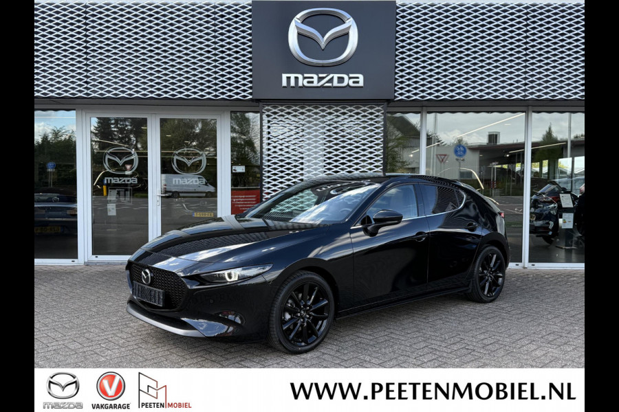 Mazda 3 2.0 e-SkyActiv-X M Hybrid 186 Takumi | ROOD LEDER | NIEUW TE REGISTREREN | PANO DAK |