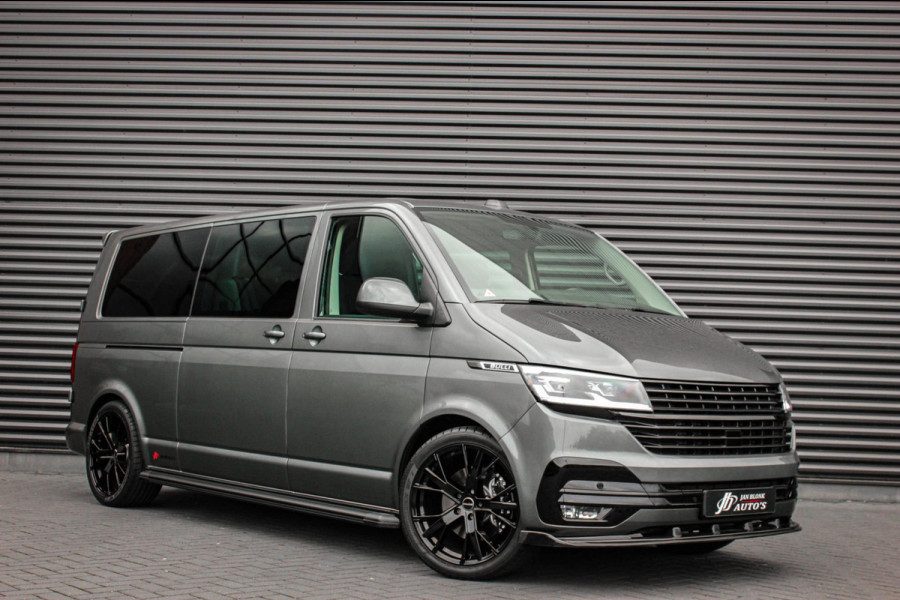 Volkswagen Transporter 2.0 TDI L2H1 30 DC BULLI 199PK DUBBEL CABINE / LEDEREN BEKLEDING / PDC / VERLAGINGSVEREN / 2X SCHUIFDEUR