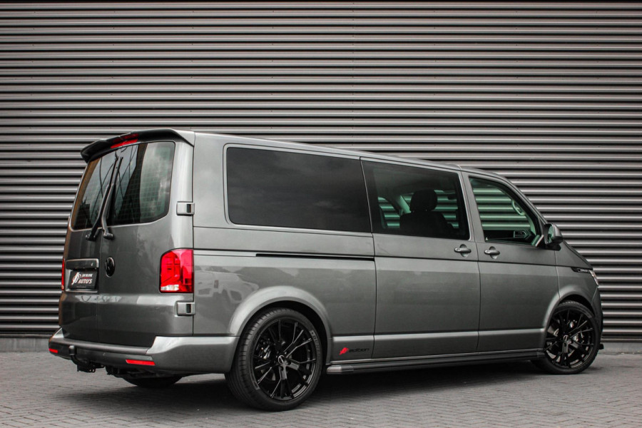 Volkswagen Transporter 2.0 TDI L2H1 30 DC BULLI 199PK DUBBEL CABINE / LEDEREN BEKLEDING / PDC / VERLAGINGSVEREN / 2X SCHUIFDEUR