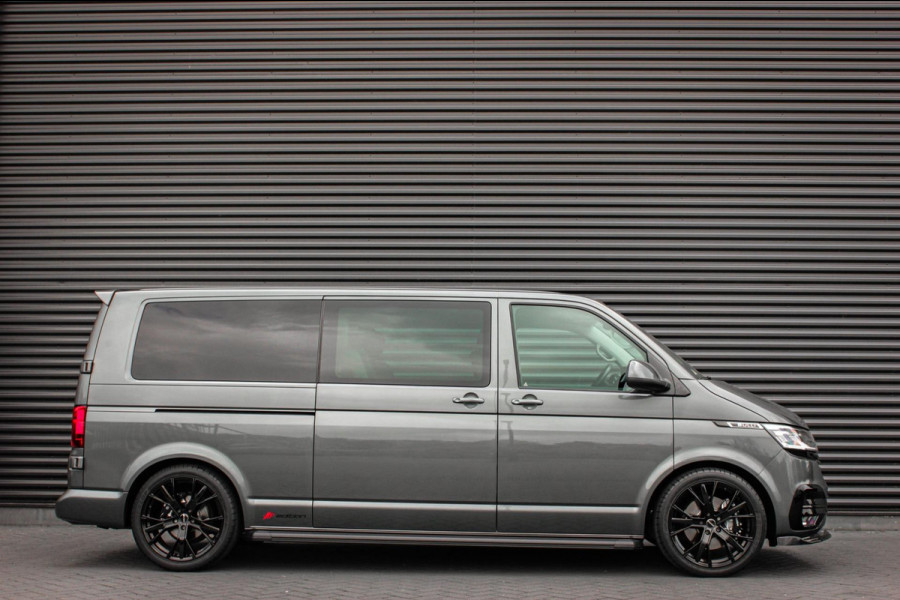 Volkswagen Transporter 2.0 TDI L2H1 30 DC BULLI 199PK DUBBEL CABINE / LEDEREN BEKLEDING / PDC / VERLAGINGSVEREN / 2X SCHUIFDEUR