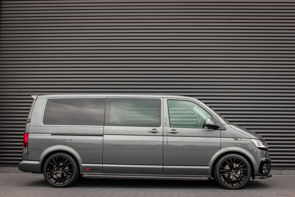 Volkswagen Transporter 2.0 TDI L2H1 30 DC BULLI 199PK DUBBEL CABINE / LEDEREN BEKLEDING / PDC / VERLAGINGSVEREN / 2X SCHUIFDEUR