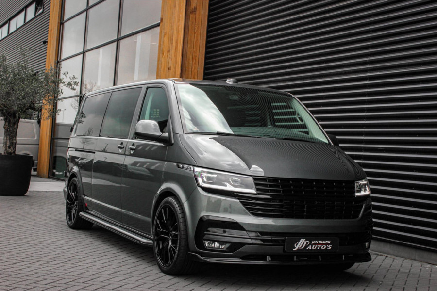 Volkswagen Transporter 2.0 TDI L2H1 30 DC BULLI 199PK DUBBEL CABINE / LEDEREN BEKLEDING / PDC / VERLAGINGSVEREN / 2X SCHUIFDEUR
