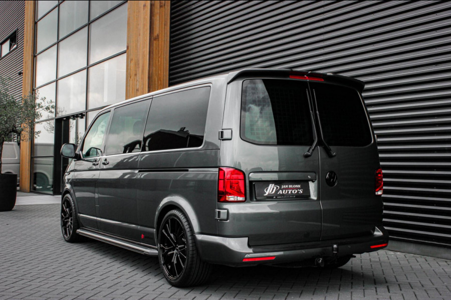 Volkswagen Transporter 2.0 TDI L2H1 30 DC BULLI 199PK DUBBEL CABINE / LEDEREN BEKLEDING / PDC / VERLAGINGSVEREN / 2X SCHUIFDEUR