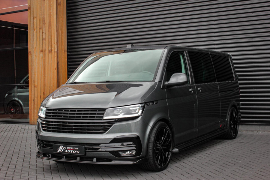 Volkswagen Transporter 2.0 TDI L2H1 30 DC BULLI 199PK DUBBEL CABINE / LEDEREN BEKLEDING / PDC / VERLAGINGSVEREN / 2X SCHUIFDEUR