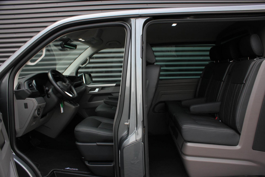 Volkswagen Transporter 2.0 TDI L2H1 30 DC BULLI 199PK DUBBEL CABINE / LEDEREN BEKLEDING / PDC / VERLAGINGSVEREN / 2X SCHUIFDEUR