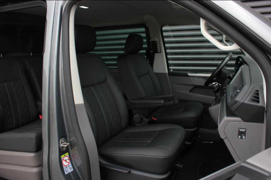 Volkswagen Transporter 2.0 TDI L2H1 30 DC BULLI 199PK DUBBEL CABINE / LEDEREN BEKLEDING / PDC / VERLAGINGSVEREN / 2X SCHUIFDEUR