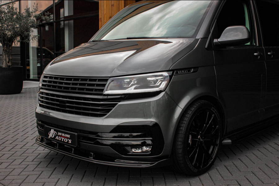 Volkswagen Transporter 2.0 TDI L2H1 30 DC BULLI 199PK DUBBEL CABINE / LEDEREN BEKLEDING / PDC / VERLAGINGSVEREN / 2X SCHUIFDEUR