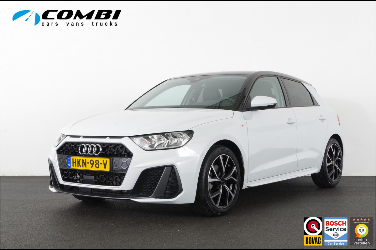 Audi A1 Sportback 30 TFSI S line > 116pk/Zwart dak/17inch/Glacier White/stoelverwarming... Audi A1 Sportback 30 TFSI S line > 116pk/Zwart dak/17inch/Glacier White/stoelverwarming...
