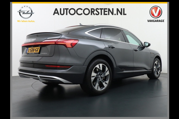 Audi e-tron Sportback 50 Quattro 71kWh S-Line Luchtvering Adaptive-Cruise Panorama-Dak Apple Carplay Android Trekhaak Elektr.Sport-Stoel+Leder/Alcanta Edition Phone-Box Zwarte-Hemel Nacht-Zicht-Assist 2x-Laadpunt Lane-Assist Audi-smartphone-interface