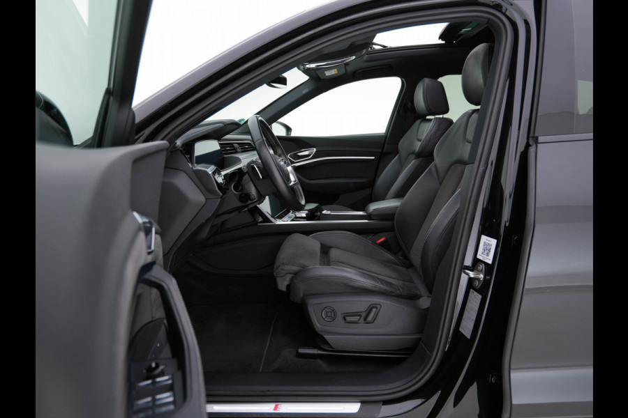 Audi e-tron 50 Quattro S-Line-Edition 71 kWh [ 3-Fase ] (INCL-BTW) *PANO | LEATHER-ALCANTARA | DIGI-COCKPIT | FULL-LED | ADAPTIVE-CRUISE | MEMORY-PACK | SPORT-SEATS | AIR-SUSPENSION | NAVI-FULLMAP | HEATED-SEATS | DAB | SHIFT-PADDLES |  21''ALU*