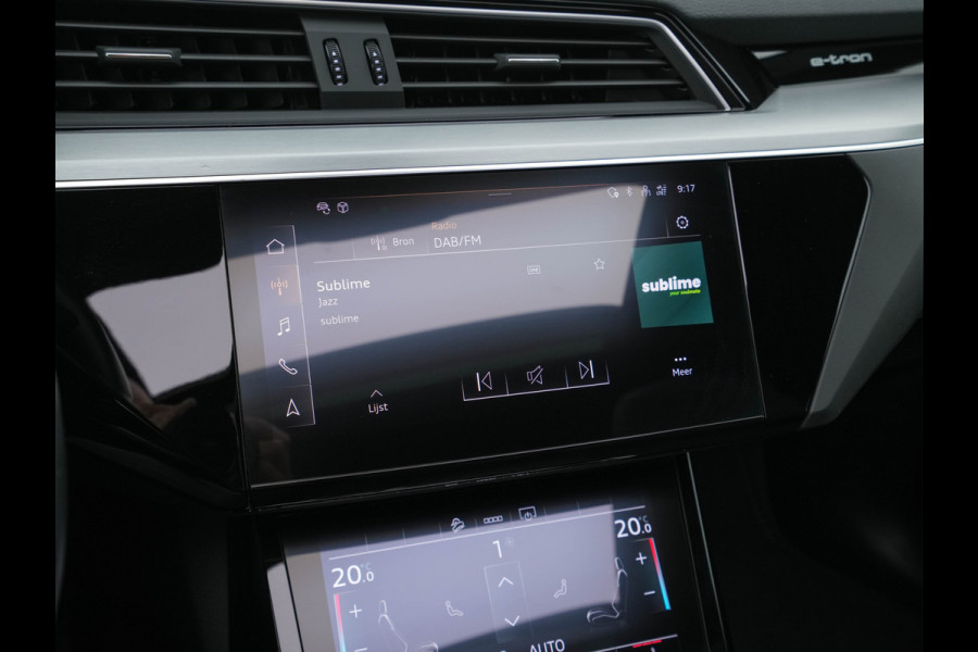 Audi e-tron 50 Quattro S-Line-Edition 71 kWh [ 3-Fase ] (INCL-BTW) *PANO | LEATHER-ALCANTARA | DIGI-COCKPIT | FULL-LED | ADAPTIVE-CRUISE | MEMORY-PACK | SPORT-SEATS | AIR-SUSPENSION | NAVI-FULLMAP | HEATED-SEATS | DAB | SHIFT-PADDLES |  21''ALU*