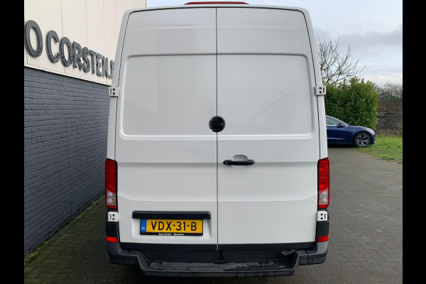 Volkswagen Crafter 2.0TDI L3H2 3p.Navigatie PDC-a+v Airco Cruise-Control Licht-Regensensor Dab+ Bluetooth Verwarmbare voorruit+ruitensproeiers Betonplex Lat-om-Lat Betimmering Schuifdeur 1e Eigenaar Euro 6 2.500KG trekvermogen