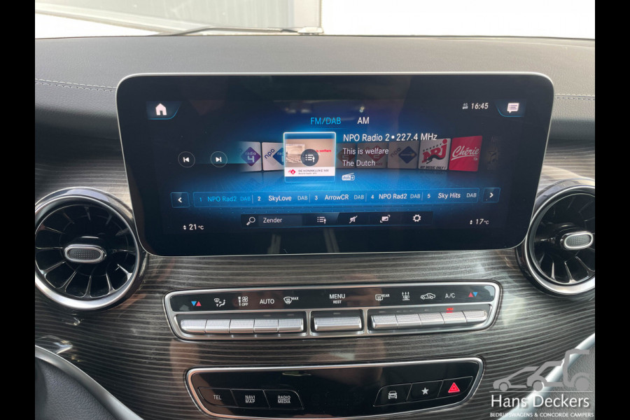 Mercedes-Benz V-Klasse V300 L2 9G-Tronic Automaat MBUX Apple Carplay Burmester 2zits. DC mogelijk. 360° Camera