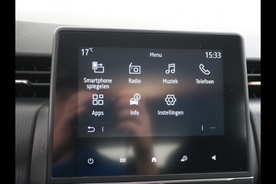 Renault Clio T92PK Zen Apple Carplay Android Auto Mirror-Link Airco Cruise Control Bluetooth 1.0TCe Led Spoorassistent Connected services Verkeersbord detectie Lmv 16" 100% Dealeronderhouden Nederlandse Auto NIEUWE MODEL