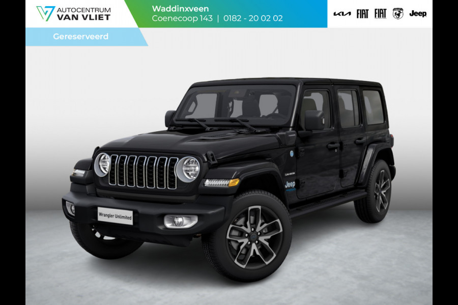 Jeep Wrangler Unlimited 4xe 380 Sahara | MY25 | 20" met M+S banden | Geel kenteken !