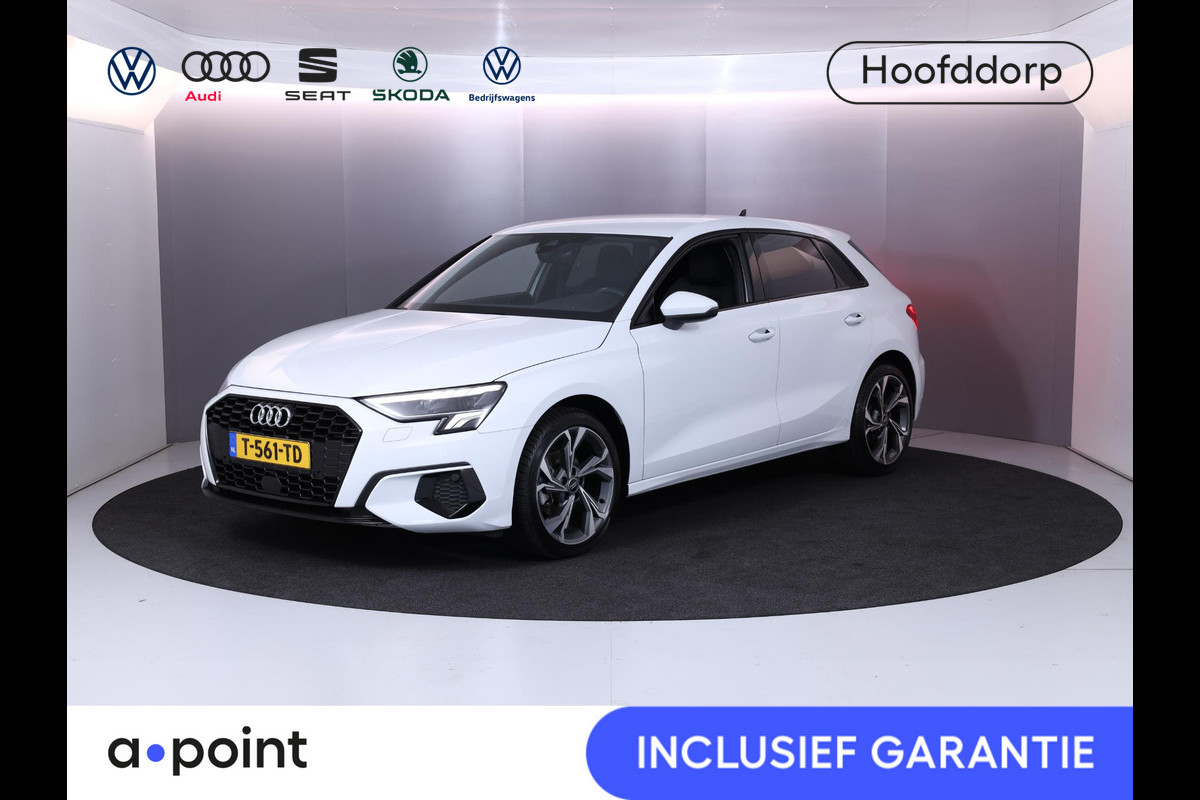 Audi A3 Sportback 30 TFSI Advanced edition 110 pk S-tronic | Verlengde garantie | Navigatie | Parkeersensoren achter | Cruise control | Stoelverwarming | Full-LED koplampen | S-line | Audi A3 Sportback 30 TFSI Advanced edition 110 pk S-tronic | Verlengde garantie | Navigatie | Parkeersensoren achter | Cruise control | Stoelverwarming | Full-LED koplampen | S-line |