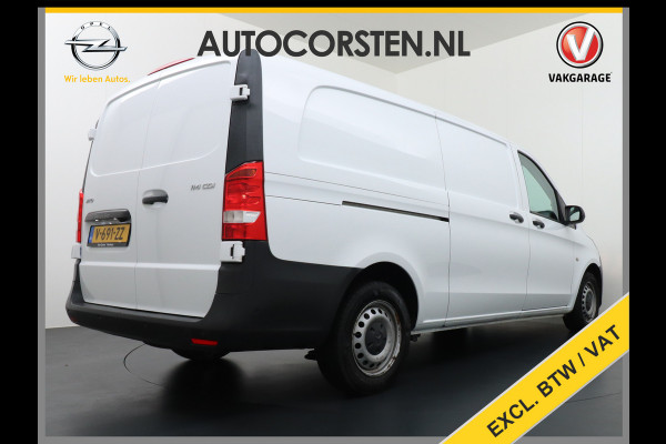 Mercedes-Benz Vito 2.2D 114CDI AUT-7 136PK XL Navi Camera Airco Cruise Control Bluetooth Licht-/regensensor 114CDI Extra Lang Betonplex Vloer Wandbetimmering Schuifdeur links Parkeer-assistent 1e Eigenaar Euro 6 2.000kg trekvermogen!
