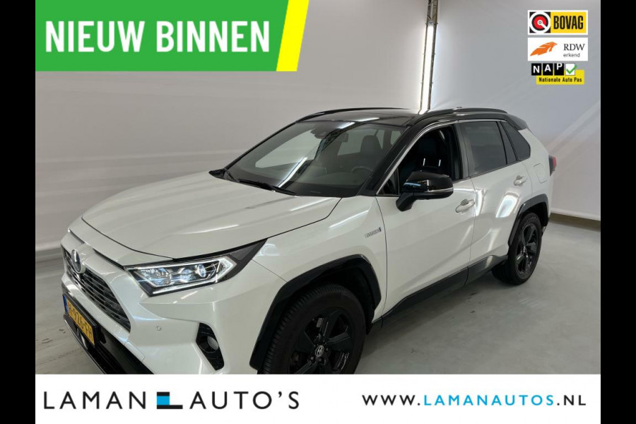 Toyota RAV4 2.5 Hybrid AWD 222pk Bi-Tone | Panoramadak Innovation Pack JBL CarPlay Halfleder ECC 18" LMV ACC 360 Camera BSM | Hybrid Voorsch