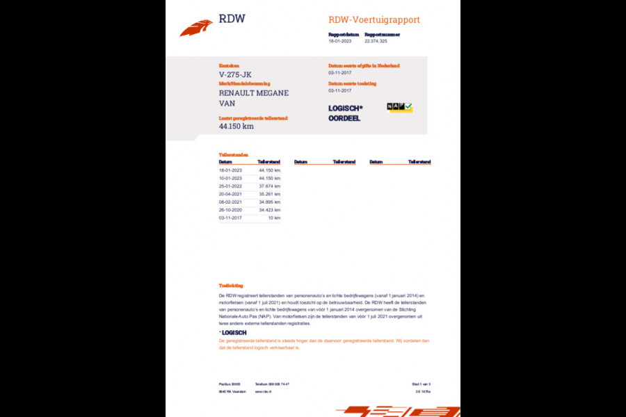 Renault Mégane VAN 1,5 DCI 110 PK NAVI CRUISE PDC AIRCO