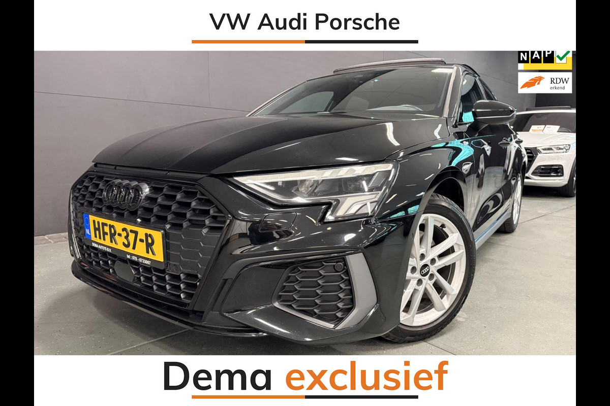 Audi A3 Sportback 35 TFSI 3x S-LINE BLACK-LINE PANO/SFEERVERL/NAVI/V-COCKPIT/LED/DAB/// Audi A3 Sportback 35 TFSI 3x S-LINE BLACK-LINE PANO/SFEERVERL/NAVI/V-COCKPIT/LED/DAB///