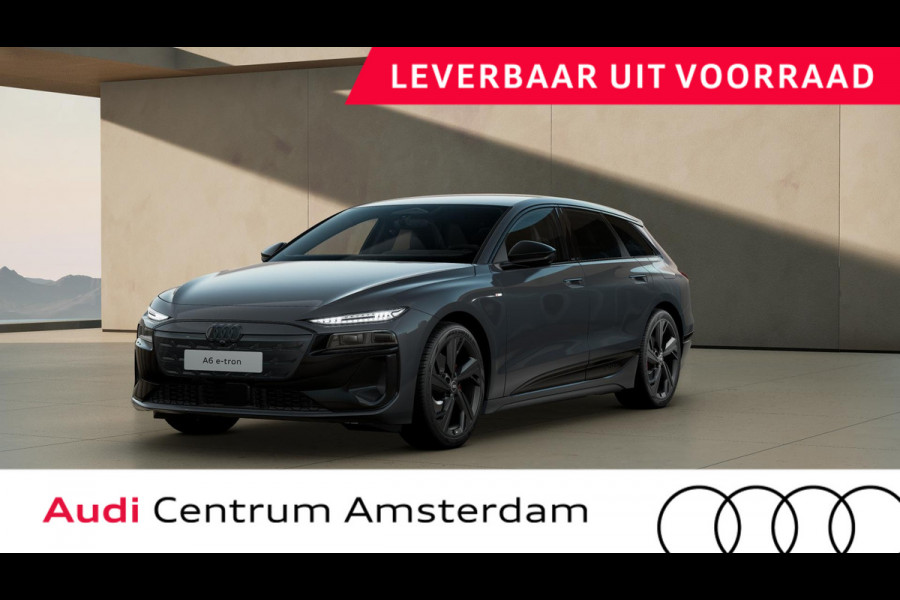 Audi A6 Avant e-tron S edition 83 kWh privacy glass, remzadels rood
