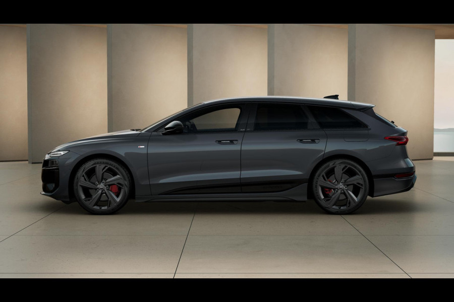 Audi A6 Avant e-tron S edition 83 kWh privacy glass, remzadels rood