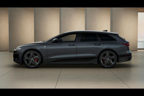 Audi A6 Avant e-tron S edition 83 kWh privacy glass, remzadels rood