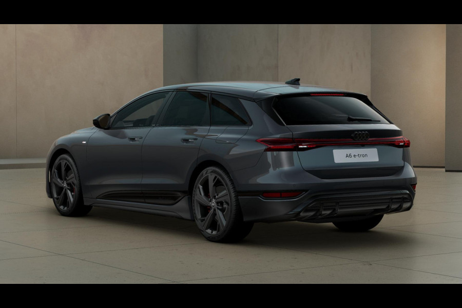 Audi A6 Avant e-tron S edition 83 kWh privacy glass, remzadels rood
