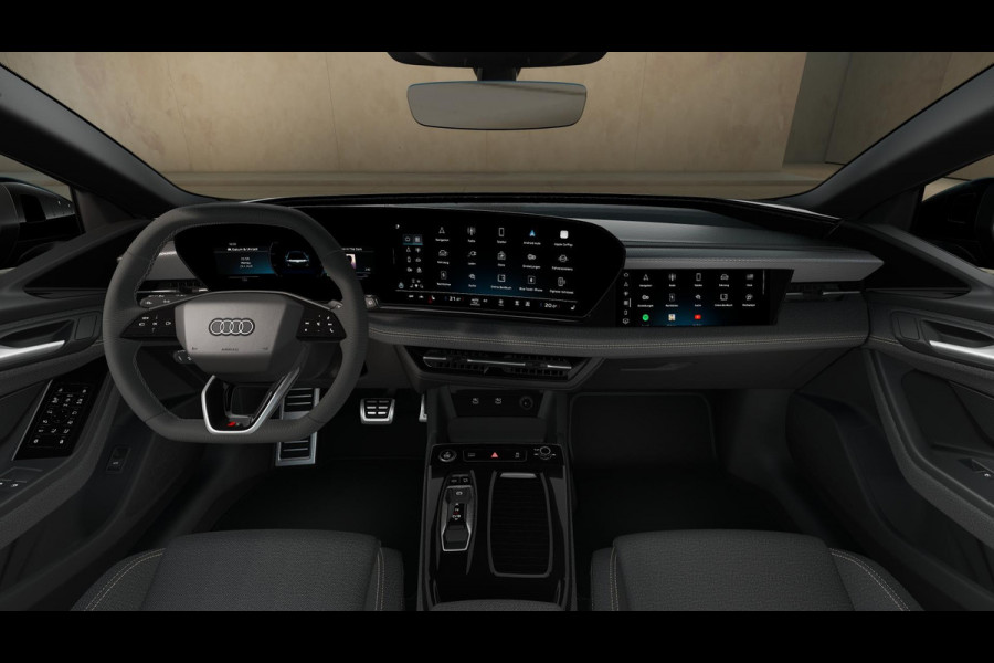Audi A6 Avant e-tron S edition 83 kWh privacy glass, remzadels rood