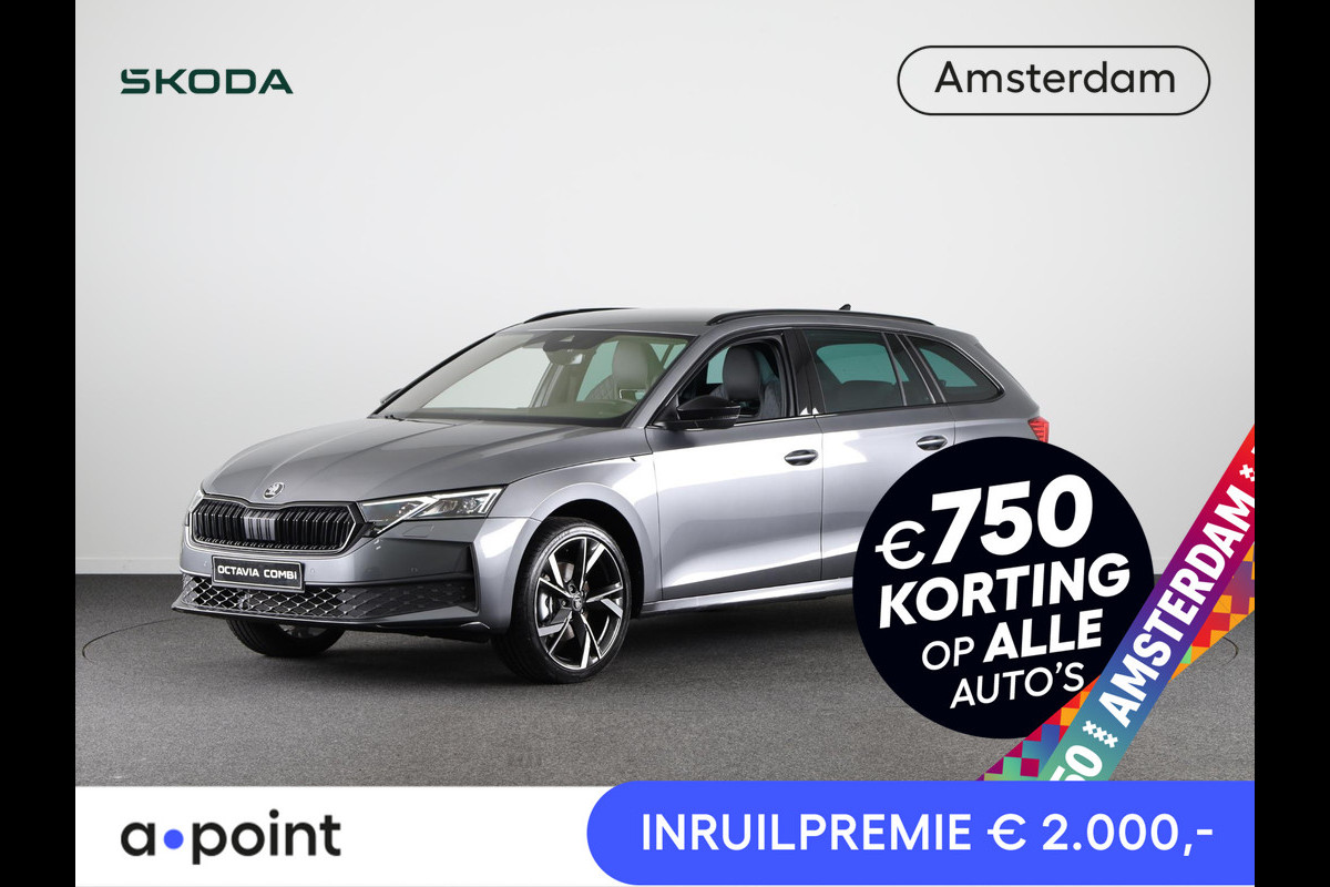 Škoda Octavia Combi Sportline Business 1.5 TSI MHEV 150pk | 19 inch | Light & View | Blind Spot | Infotainment Plus Škoda Octavia Combi Sportline Business 1.5 TSI MHEV 150pk | 19 inch | Light & View | Blind Spot | Infotainment Plus