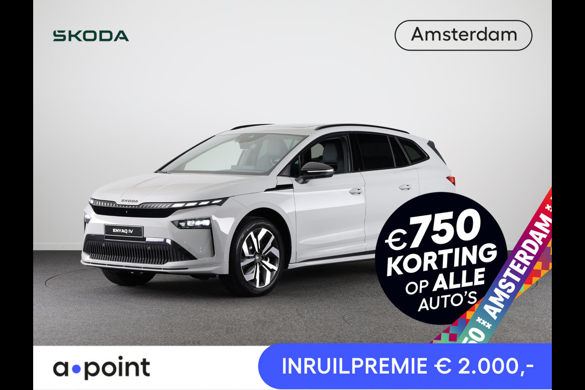 Škoda Enyaq 85 Sportline 286 pk | Business upgrade pakket - ADVANCED | Panoramadak Škoda Enyaq 85 Sportline 286 pk | Business upgrade pakket - ADVANCED | Panoramadak