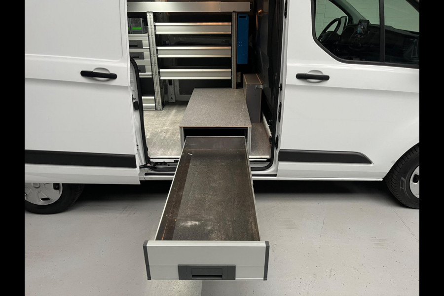 Ford Transit Custom 300 2.0 TDCI 130pk euro6 L2H1 Trend Servicewagen BOTT Inrichting, Omvormer V230, Trekhaak 2800KG RIJKLAARPRIJS