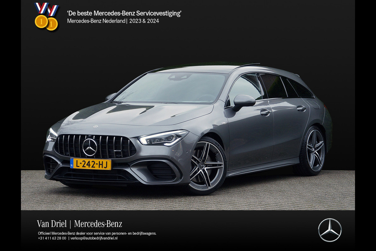 Mercedes-Benz CLA-Klasse Shooting Brake CLA AMG 45 4M+ | Distronic Pano Trekhaak Mercedes-Benz CLA-Klasse Shooting Brake CLA AMG 45 4M+ | Distronic Pano Trekhaak