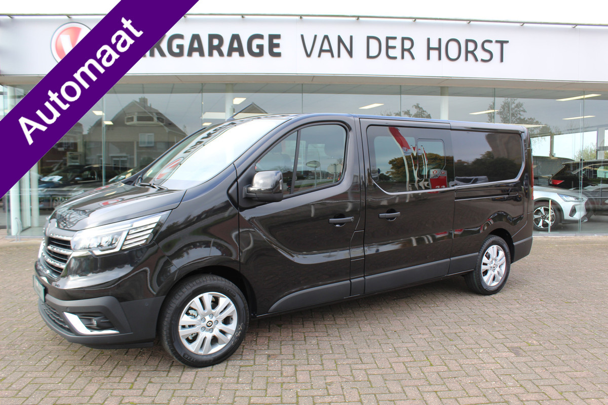 Renault Trafic 2.0-170pk dCi T29 L2H1 Luxe dubbele cabine AUTOMAAT. Luxe Renault Trafic dubbele cabine. Airco, navigatie, telefoonvoorb., metallic lak, LM wielen, schuifdeur li.+re., armsteunen li.+re voor, Isofix etc, etc Renault Trafic 2.0-170pk dCi T29 L2H1 Luxe dubbele cabine AUTOMAAT. Luxe Renault Trafic dubbele cabine. Airco, navigatie, telefoonvoorb., metallic lak, LM wielen, schuifdeur li.+re., armsteunen li.+re voor, Isofix etc, etc
