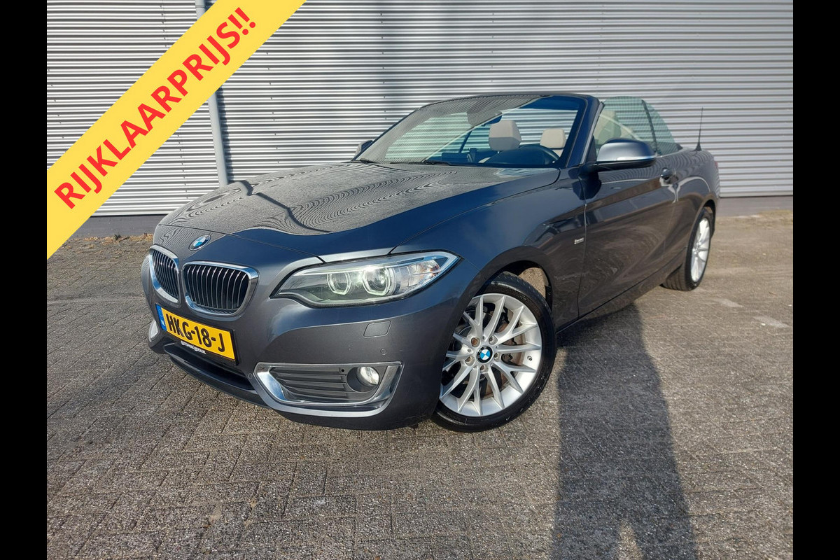 BMW 2 Serie Cabrio 218i High Executive, airco,navigatie,stoelverwarming,parkeersensoren,cruisecontrol, BMW 2 Serie Cabrio 218i High Executive, airco,navigatie,stoelverwarming,parkeersensoren,cruisecontrol,