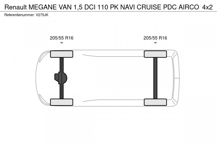 Renault Mégane VAN 1,5 DCI 110 PK NAVI CRUISE PDC AIRCO