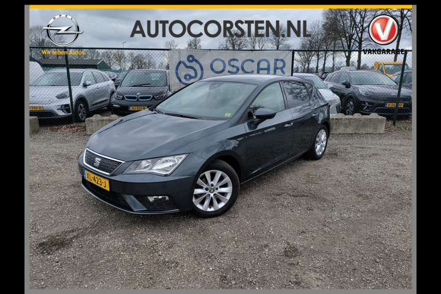 Seat Leon 1.0TSI 115PK 5drs Leder Navi Apple Carplay Android Auto Style Excellence Pdc Ecc Mirrorlink Lmv DAB+ Full Link Keyless Lane-assist Bordherkenning 1e Eigenaar EURO 6