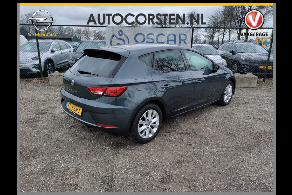 Seat Leon 1.0TSI 115PK 5drs Leder Navi Apple Carplay Android Auto Style Excellence Pdc Ecc Mirrorlink Lmv DAB+ Full Link Keyless Lane-assist Bordherkenning 1e Eigenaar EURO 6