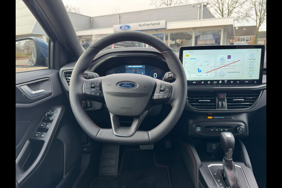 Ford Focus 1.0 EcoBoost Hybrid ST Line Wagon 155pk Automaat | Winter Pack | Chrome Blue | 12.3 inch personaliseerbare Digital Cockpit | Achteruitrijcamera | Draadloos opladen mobiele telefoon | Ford Keyless Entry